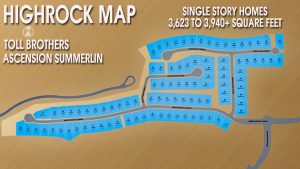 Toll Brothers Highrock Map at Ascension Summerlin 